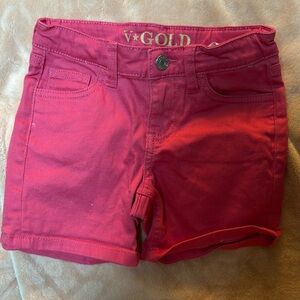 Girls Pink Jean Shorts Size 6